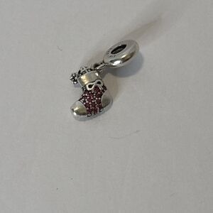 PANDORA Sparkling Festive Stocking Dangle Charm 796391CZR